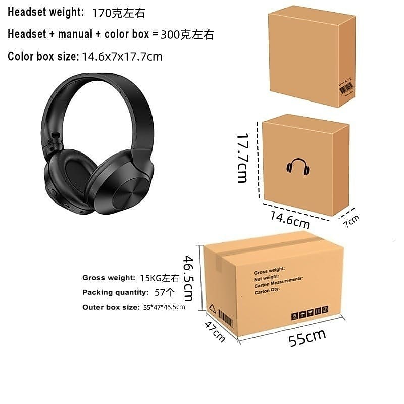 Bluetooth 5.0 Wireless Headset with Subwoofer – IPX5 Water Resistant image 5
