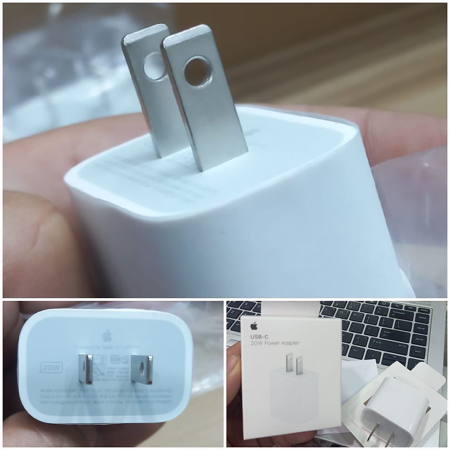 Apple 20w 2pin 100% original image 5