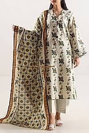 Saya Premium 3-Piece Printed Lawn Suit – Unstitched Summer Collection image 2